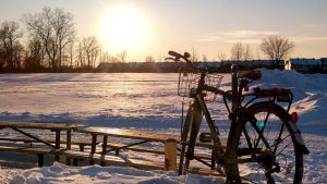 bike at sunset crop medium